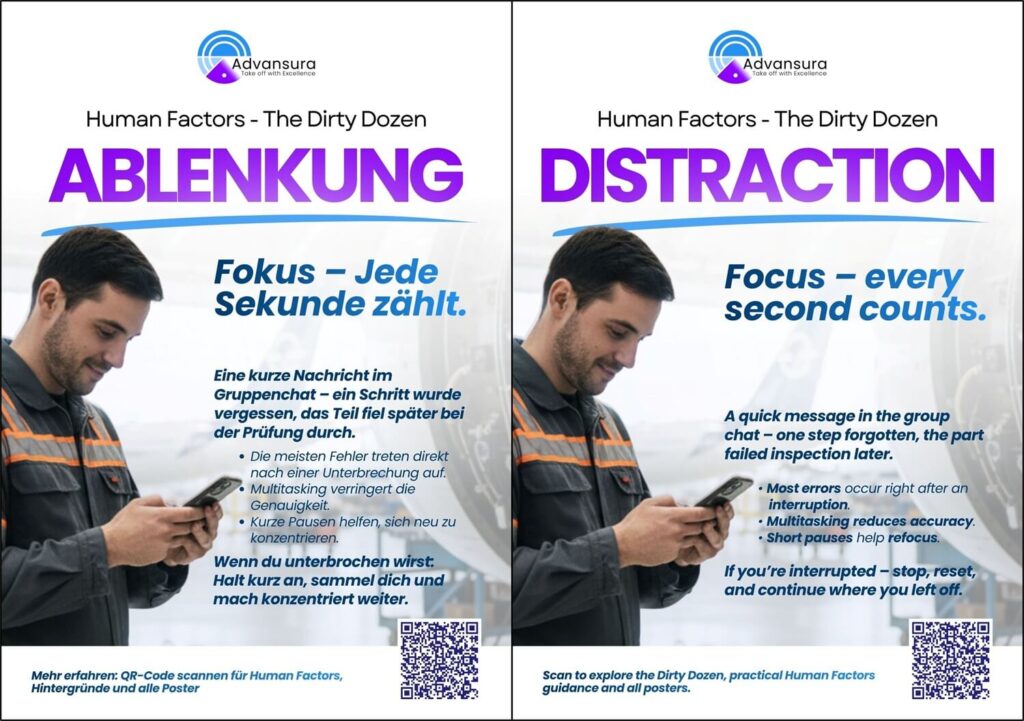 01 human factors dirty dozen poster distraction