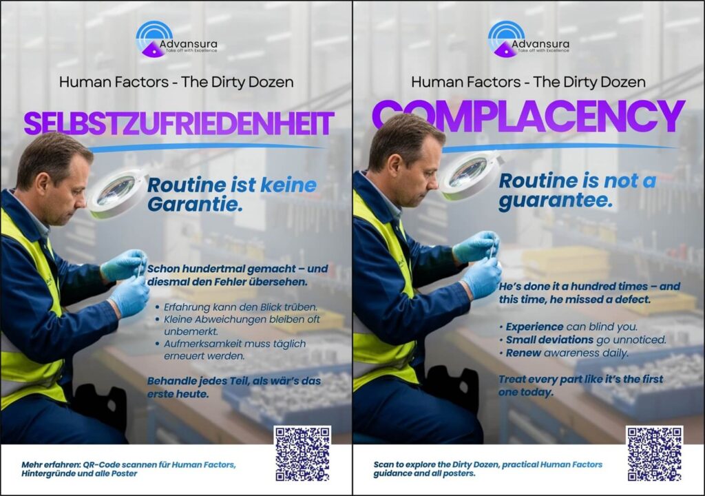 08 human factors dirty dozen poster complacency